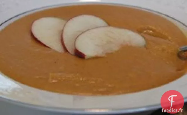 Courge Musquée Crémeuse Avec Soupe À La Cannelle