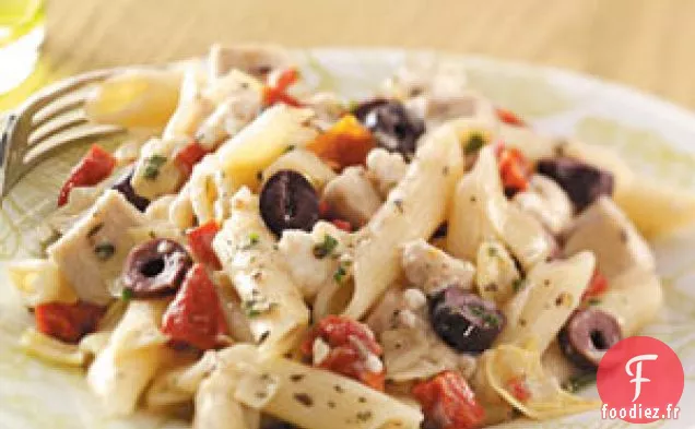 Penne de Poulet à la Grecque