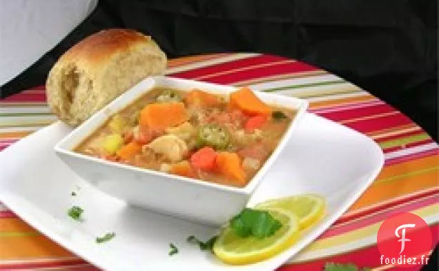 Soupe Zimbabwéenne au Poulet et aux Légumes