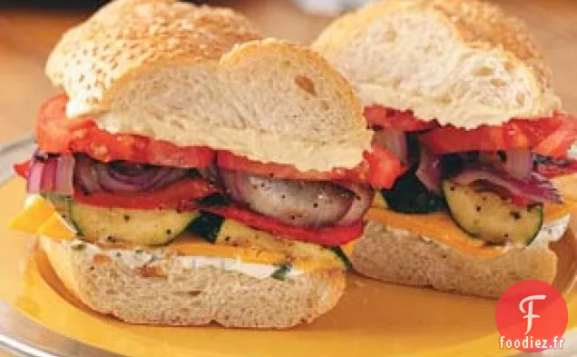 Sandwichs aux Légumes Grillés