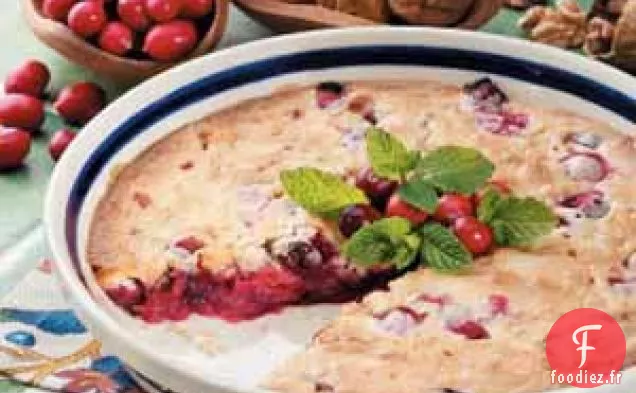 Dessert aux Canneberges et Noix