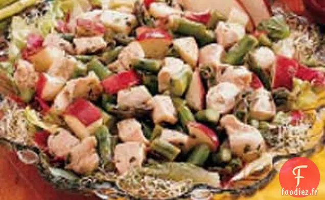 Salade d'Asperges, Pommes et Poulet