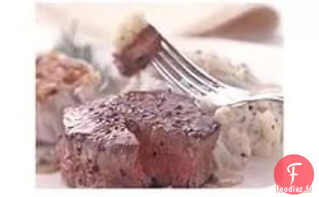 Filet Mignon Sauce Moutarde au Poivre