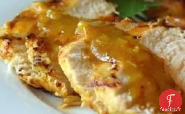 Poulet Rôti au Miel et Légumes au Curry