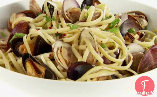 Linguine épicée aux Palourdes et Moules