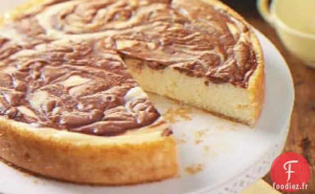 Gâteau au Fromage Tourbillonnant au Chocolat