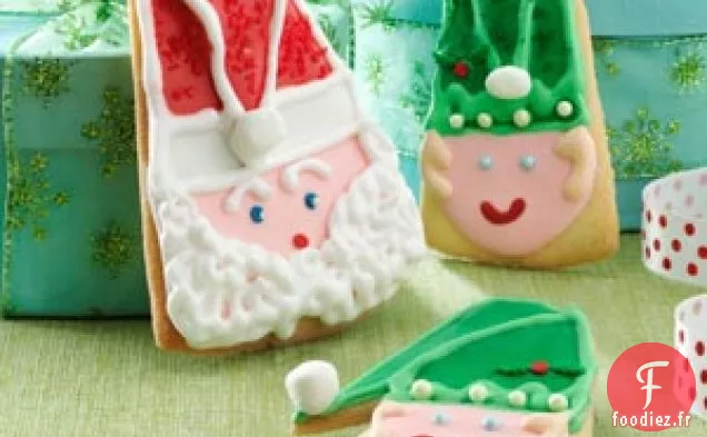 Biscuits de Noël Père Noël et Elfe