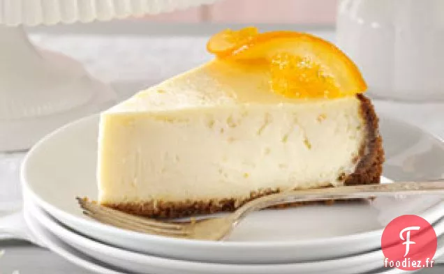 Cheesecake Élégant à la Fleur d'Oranger