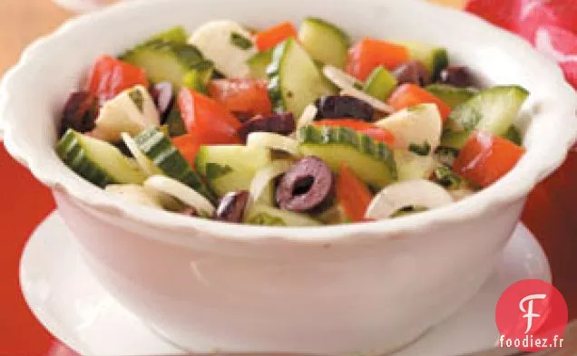 Salade de Mozzarella Tomate-Concombre