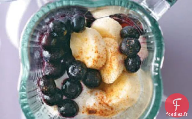 Smoothies aux Myrtilles et à la Banane
