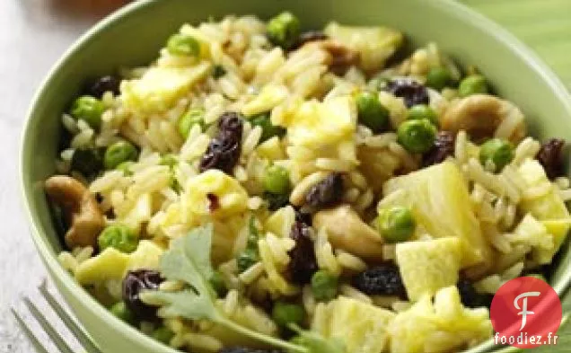 Riz Frit au Curry à l'Ananas