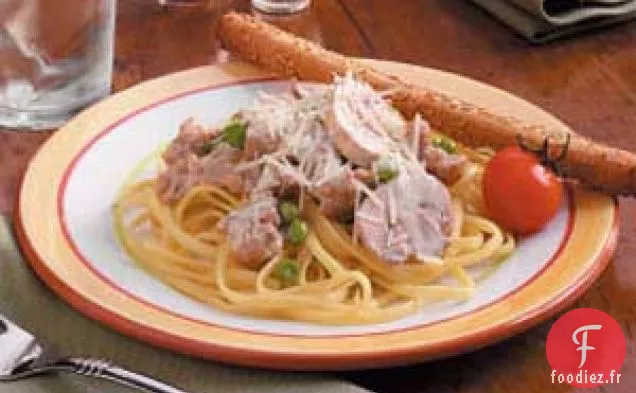 Pâtes à la Sauce à la Crème de Saucisse