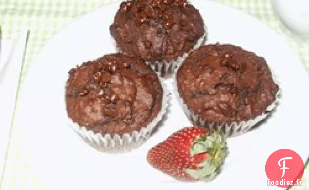 Muffins aux Pépites De Chocolat Au Chocolat