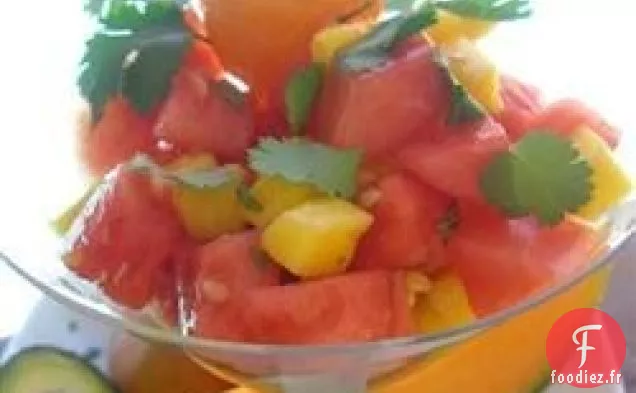 Salade de Melon, Mangue et Avocat