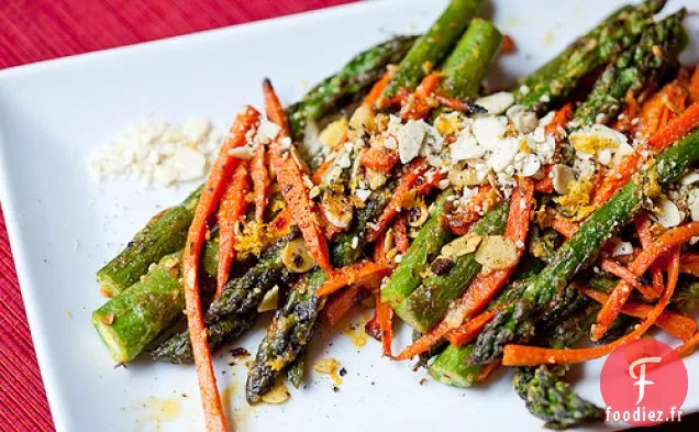 Asperges Pimentées Aux Amandes