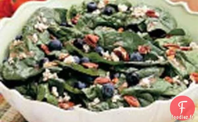 Salade d'Épinards aux Bleuets