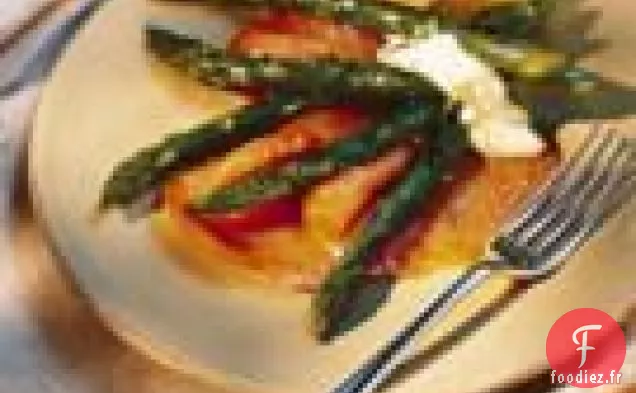 Asperges Grillées Au Saumon Fumé Et Mayonnaise À L'Estragon