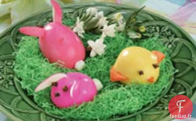 Lapins de Pâques et Poussins