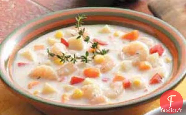Chaudrée de Crevettes Simple