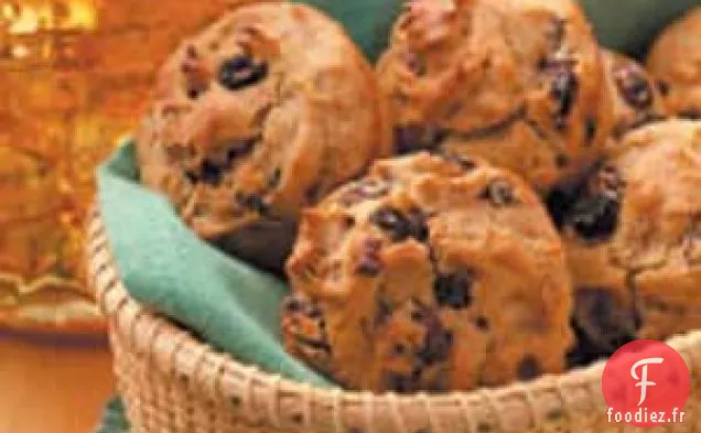 Muffins de Seigle Aux Raisins Secs