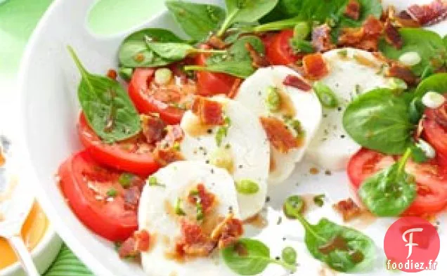 Salade Caprese au Bacon