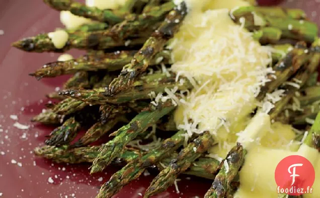 Asperges grillées au Zabaglione au Poivre