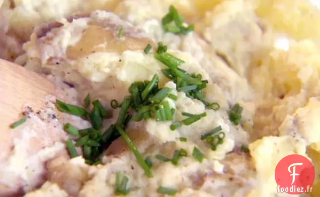 Purée de Pommes de Terre à la Crème Sure et Ciboulette