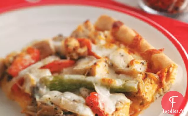 Pizza au Poulet à Plat Profond