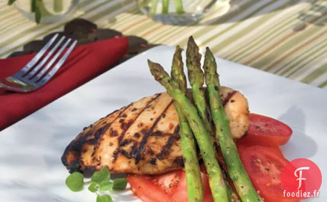 Poulet aux Herbes et Asperges