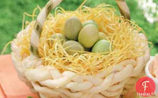 Panier de Pâques en Chocolat Blanc