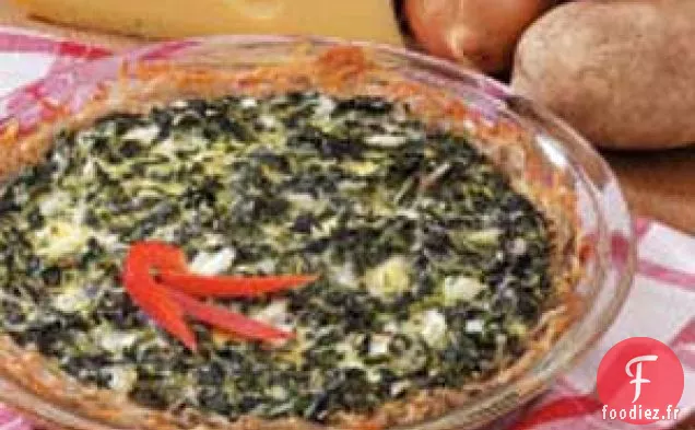 Tarte aux Pommes De Terre et Épinards