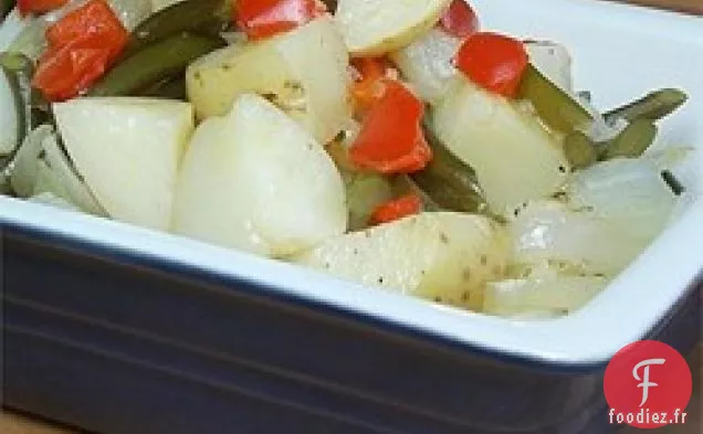 Paquets de Pommes de Terre et d'Ail Grillés