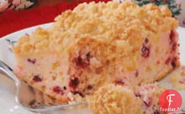 Gâteau au Café Poire-Canneberge