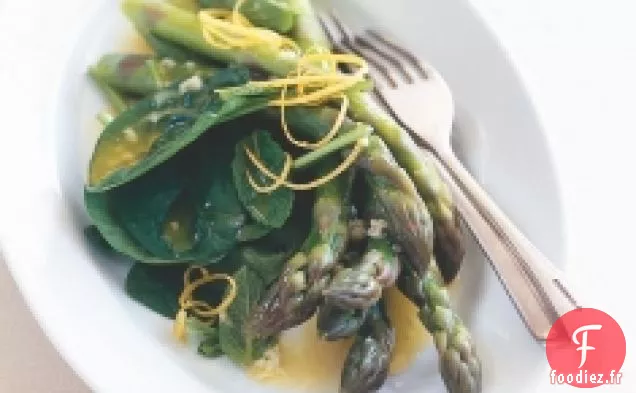 Asperges Au Bout De Citron Et D'Ail