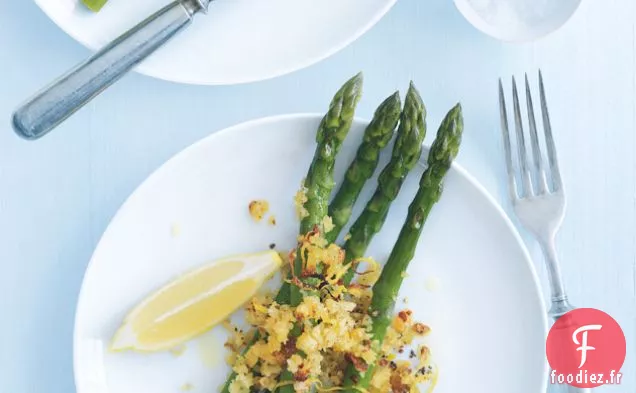 Asperges Grillées Au Piment Et Chapelure Au Citron