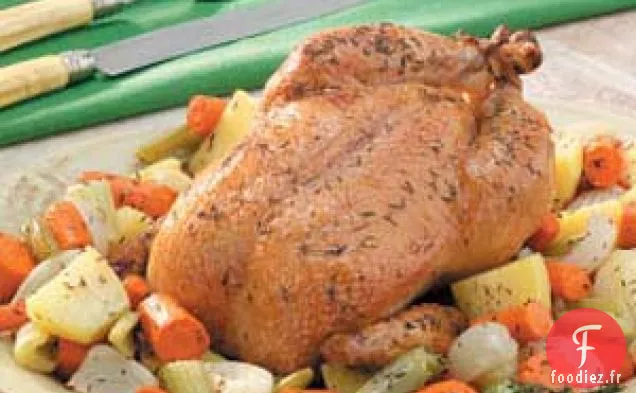 Poulet Rôti aux Légumes