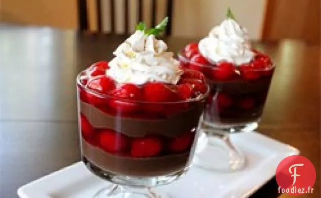 Parfait Quickie au Chocolat Et aux Cerises