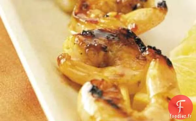 Crevettes Grillées au Miel