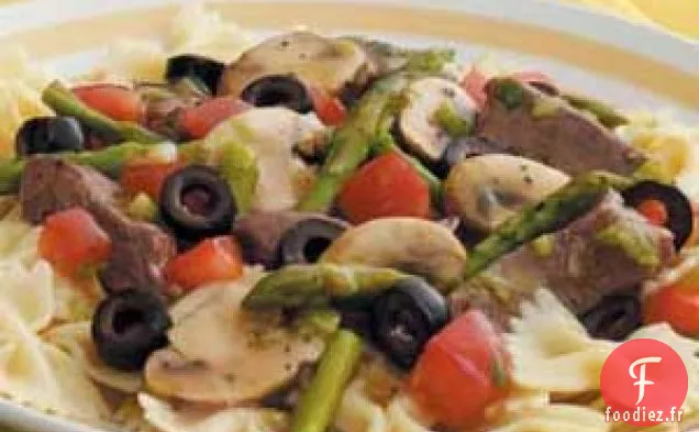 Pâtes au Bœuf et aux asperges