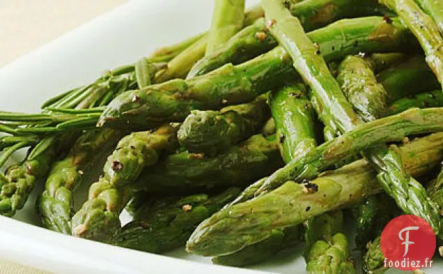 Asperges Rôties à la Poêle avec Croûte de Citron