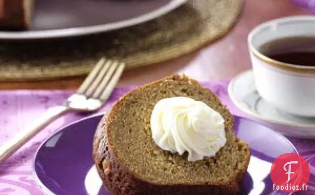Pound Cake aux Patates Douces avec Glaçage à la Guimauve