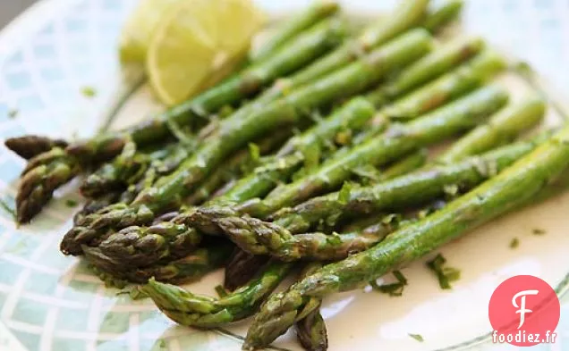 Asperges Au Citron Vert Et À La Menthe