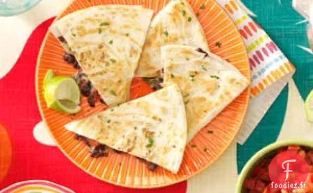 Quesadillas Rapides aux Haricots Noirs