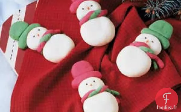 Biscuits au Beurre Bonhommes de Neige