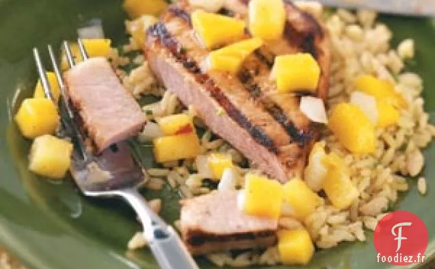 Côtelettes de Porc à la Salsa à la Mangue