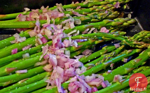 Asperges Rôties Aux Échalotes