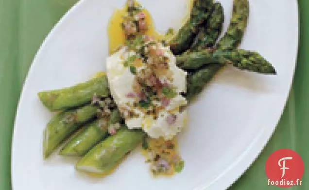 Asperges grillées à la Mozzarella