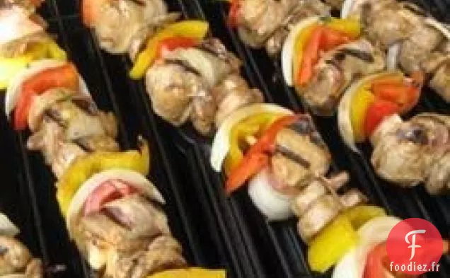 Brochettes de Poulet et Bacon