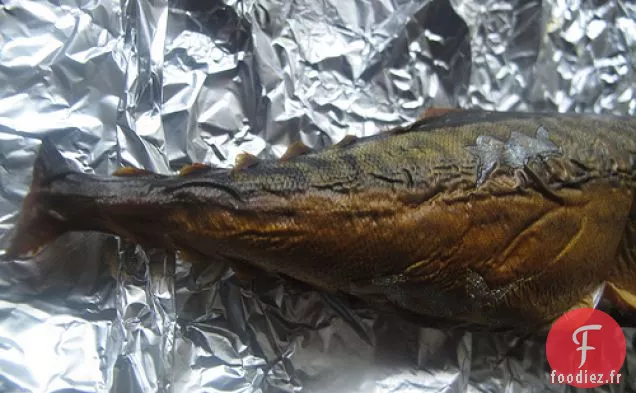 Maquereau fumé au thé