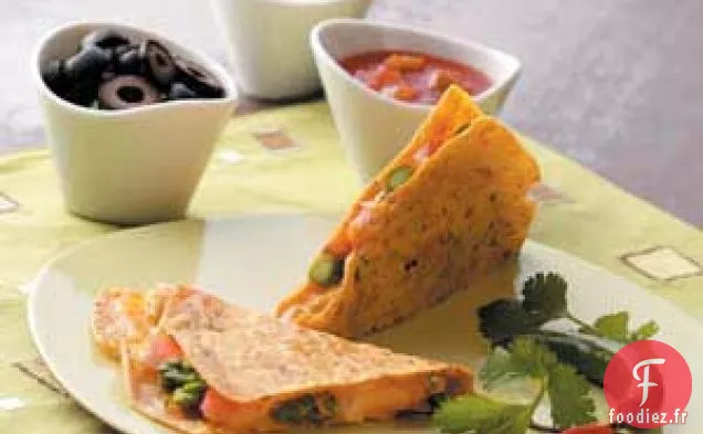 Quesadillas aux Asperges de Crabe